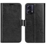 For Motolora Moto G53 5G R64 Texture Horizontal Flip Leather Phone Case(Black)