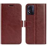 For Motorola Moto E13 R64 Texture Horizontal Flip Leather Phone Case(Brown)