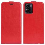 For Motorola Moto G73 R64 Texture Single Vertical Flip Leather Phone Case(Red)