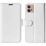 For Motorola Moto G32 R64 Texture Horizontal Flip Leather Phone Case(White)