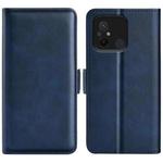 For Xiaomi Redmi 12C Dual-side Magnetic Buckle Horizontal Flip Leather Phone Case(Dark Blue)