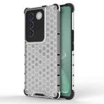 For vivo S16 / S16 Pro Shockproof Honeycomb Phone Case(White)