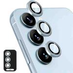 For Samsung Galaxy A24 ENKAY Hat-Prince 9H Rear Camera Lens Aluminium Alloy Ring Tempered Glass Film(Light Blue)