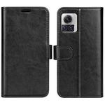 For Motorola Moto X30 Pro R64 Texture Horizontal Flip Leather Phone Case(Black)