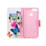 Colored Drawing Pattern Horizontal Flip Leather Case for Huawei  P20,with Holder & Card Slots & Wallet(Two Butterflies)