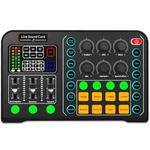 M6 Live Sound Card Multifunctional Wireless Voice Changer Broadcast Mixer
