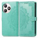 For Honor X50i+ Mandala Flower Embossed Leather Phone Case(Green)