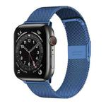 Milan Metal Steel Mesh Integrated Buckle Watch Band For Apple Watch Series 8&7 41mm(Blue)
