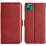 For Wiko T10 Dual-side Magnetic Buckle Horizontal Flip Leather Phone Case(Red)