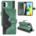 For Xiaomi Redmi A1 Stitching Horizontal Flip Leather Phone Case(Green)