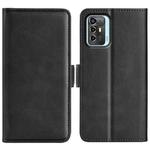 For ZTE Blade A72 5G Dual-side Magnetic Buckle Horizontal Flip Leather Phone Case(Black)