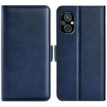 For Xiaomi Poco M5 4G Dual-side Magnetic Buckle Horizontal Flip Leather Phone Case(Dark Blue)