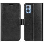 For Motorola Moto E22 / E22i R64 Texture Horizontal Flip Leather Phone Case(Black)