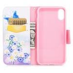 Colored Drawing Pattern Horizontal Flip Leather Case for Huawei Y7 & Y7 Prime, with Holder & Card Slots & Wallet(Butterfly Love)