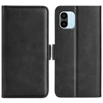 For Xiaomi Redmi A1 4G Dual-side Magnetic Buckle Horizontal Flip Leather Phone Case(Black)