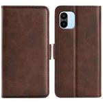 For Xiaomi Redmi A1 4G Dual-side Magnetic Buckle Horizontal Flip Leather Phone Case(Brown)