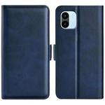 For Xiaomi Redmi A1 4G Dual-side Magnetic Buckle Horizontal Flip Leather Phone Case(Dark Blue)