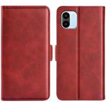 For Xiaomi Redmi A1 4G Dual-side Magnetic Buckle Horizontal Flip Leather Phone Case(Red)