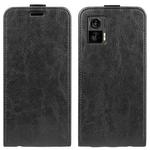 For Motorola Moto E22 / E22i R64 Texture Vertical Flip Leather Phone Case(Black)