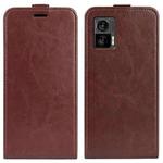 For Motorola Edge 30 Lite R64 Texture Vertical Flip Leather Phone Case(Brown)