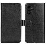 For Samsung Galaxy A14 5G R64 Texture Horizontal Flip Leather Phone Case(Black)