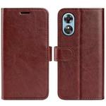 For OPPO A17 R64 Texture Horizontal Flip Leather Phone Case(Brown)