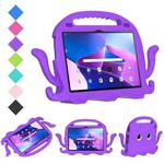 For Lenovo Tab M10 3rd Gen 10.1 TB-328 Octopus Style EVA Hybrid PC Shockproof Tablet Case with Strap(Purple)