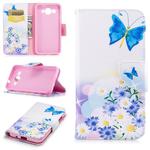 Colored Drawing Pattern Horizontal Flip Leather Case for Huawei Y3 2017, with Holder & Card Slots & Wallet(Butterfly Love)