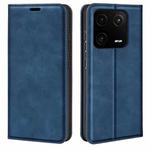 For Xiaomi 13 Pro Retro-skin Magnetic Suction Leather Phone Case(Dark Blue)