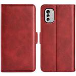 For Nokia G60 / G40 Fusion Dual-side Magnetic Buckle Leather Phone Case(Red)