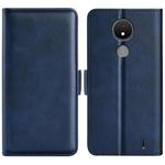 For Nokia C21 Dual-side Magnetic Buckle Leather Phone Case(Dark Blue)