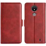 For Nokia C21 Dual-side Magnetic Buckle Leather Phone Case(Red)