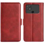 For Xiaomi Poco C40 Dual-side Magnetic Buckle Leather Phone Case(Red)