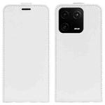 For Xiaomi 13 Pro R64 Texture Vertical Flip Leather Phone Case(White)