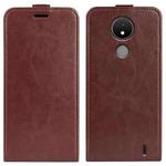 For Nokia C21 R64 Texture Vertical Flip Leather Phone Case(Brown)
