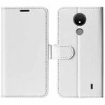 For Nokia C21 R64 Texture Horizontal Flip Leather Phone Case(White)