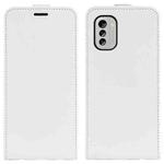 For Nokia G60 / G40 Fusion R64 Texture Vertical Flip Leather Phone Case(White)