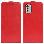 For Nokia G60 / G40 Fusion R64 Texture Vertical Flip Leather Phone Case(Red)