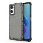 For Realme 10T Shockproof Honeycomb Phone Case(Black)