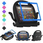 For Amazon Kindle Fire HD10 2021 Octopus Style EVA + PC Tablet Case with Strap(Black)