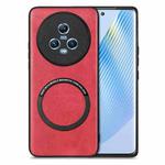 For Honor Magic 5 Solid Color Leather Phone Case(Red)