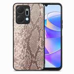 For Honor X7A Snakeskin Leather Back Cover Phone Case(Gray)