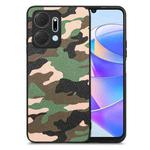 For Honor X7A Camouflage Leather Back Cover Phone Case(Green)