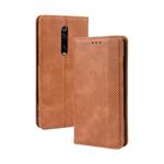 Magnetic Buckle Retro Crazy Horse Texture Horizontal Flip Leather Case for Xiaomi Redmi K20 /K20 Pro , with Holder & Card Slots & Photo Frame(Brown)