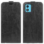 For TCL 305i R64 Texture Vertical Flip Leather Phone Case(Black)