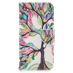 Colored Drawing Pattern Horizontal Flip Leather Case for Iphone  7Plus&8Plus,with Holder & Card Slots & Wallet(Tree of Life)