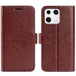 For Xiaomi 13 R64 Texture Horizontal Flip Leather Phone Case(Brown)