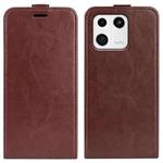 For Xiaomi 13 R64 Texture Vertical Flip Leather Phone Case(Brown)