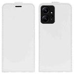 For Xiaomi Redmi Note 12 4G Global R64 Texture Vertical Flip Leather Phone Case(White)