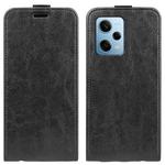 For Xiaomi Redmi Note 12 Pro 5G Global R64 Texture Vertical Flip Leather Phone Case(Black)